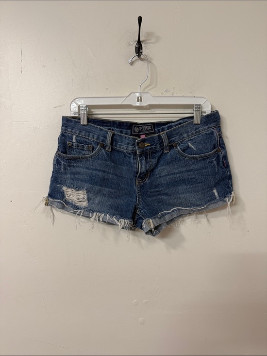 PINK Victoria's Secret Pants - PINK Victoria's Secret Blue Distressed Denim Cutoff Shorts 2009
